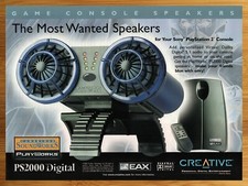 PlayWorks 2000 Console Gioco Altoparlanti Playstation 2 PS2 Stampa Pubblicità/Poster Promo Arte PlayStation Game Console price