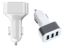 CARICABATTERIE AUTO DC 12-24V 3 USB presa accendisigari carica smartphone tablet Tablet Caricabatterie price