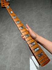 4 corde Jazz BASS 21Frets Roasted Flame Maple manico chitarra guscio intarsio dado osseo Bass Guitar price