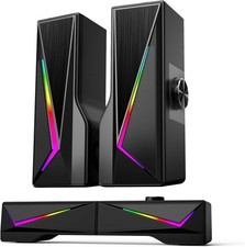 Altoparlanti per Computer per Desktop, Ingresso Bluetooth e USB, RGB Alimentato USB Gaming Ste Speaker gaming price
