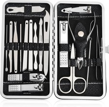 Set Manicure 19 in 1 e Kit Tagliaunghie, Toelettatura Professionale Acciaio Inox Set Manicure & Pedicure price