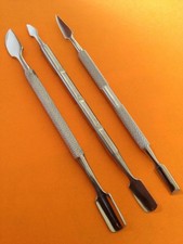 3pz Spingi Cuticole Professionale Acciaio Inox e Cucchiaio Nail Art Strumento Manicure Set Manicure & Pedicure price