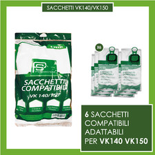 Kit Ricambi Folletto VK140 VK150 6 Sacchetti VK 140 150 Accessori Aspirapolvere Accessori per Aspirapolvere price