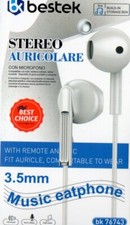 CUFFIE AURICOLARI IN EAR CON MICROFONO SMARTPHONE ALTA QUALITA' BESTEK BK 76743 In-Ear Cuffie price
