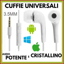 CUFFIE AURICOLARI CON FILO E MICROFONO PER SAMSUNG OPPO SPORT IN EAR UNIVERSALI In-Ear Cuffie price