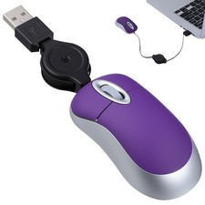 Accessori Portatile Cavo Retrattile Mouse Cablato per Computer Mini Wired Mouse price
