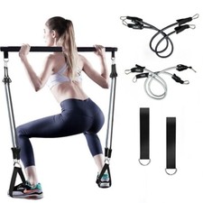 Barra Pilates con 4 Fasce di Resistenza Bastone Esercizio Regolabile Attrezzatura Fitness Attrezzatura pilates price