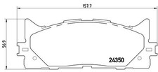 Set pastiglie freno, freno a disco BREMBO P83117 (1 set - 4 pezzi) Accessori per Tablet price