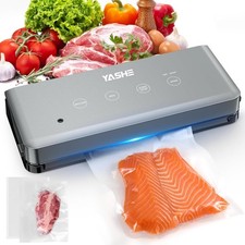 YASHE Macchina Sigillatrice Sottovuoto, 60KPA Sigillatrice Sottovuoto per Alimenti con Modalità Secca e Umida, 11 Vacuum Sealer price