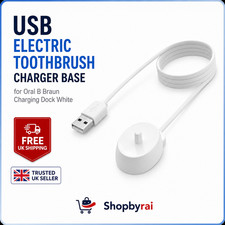 Base Caricatore Spazzolino Elettrico USB per Oral B Braun Dock di Ricarica Bianco Accessori per Electric Toothbrush e price