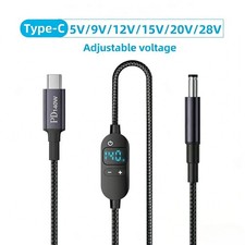 Cavo Power Boost da USB-C a DC 140W 5V-28V Adattatore Tensione Regolabile Solo Cavo Accessori per Portatile price