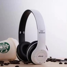 CUFFIE P47 WIRELESS PIEGHEVOLI SMARTPHONE CUFFIE BLUETOOTH PC STEREO MICROFONO Cuffie price