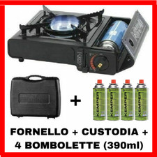 fornello a gas da campeggio cucina portatile fornelletto + bombolette kemper Campeggio Cucina price