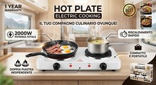 Fornello Elettrico Doppia Piastra 2000W Piastra Cucina Portatile Campeggio Casa Campeggio Cucina price