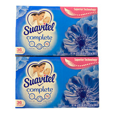 Suavitel Completo Asciuga Tessuti Lenzuola Fiori di Campo 36 Conteggi, Confezione da 2 Fabric Softener price