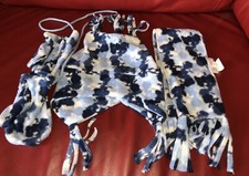 Set invernale bambino: berretto, sciarpa e guanti, blu-beige, circonferenza K 44 cm Guanti & Scarf Bebè price