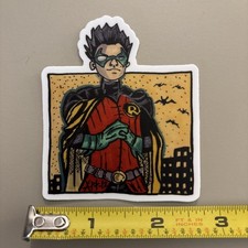 Robin (l'adesivo è lavabile in lavastoviglie) fumetto cosplay Batman Nightwing Dishwasher Sticker price