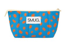 Borsa Trucco Toilette Imbottita Turchese e Arancione Smug 30cm per 15cm Nuova Sigillata Borsa Makeup price
