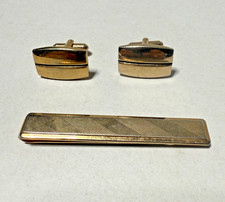 Gemelli vintage Hickok classici tono oro e clip per cravatta Swank Cufflinks price