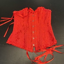 Corsetto rosso regolabile con lacci bustier taglia small Corset price