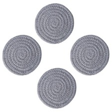 4 PEZZI Tovagliette Cotone Tessuto Lavabile Filo da Tavolo Intreccio Copripiumino Cena Trivet price