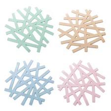 4 PEZZI Tappetino Cucina Resistente al Calore Sottobicchieri Resistente al Calore Trivet price