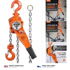 VEVOR Paranco a Catena a Leva Manuale, 3/4 Ton 1650 libbre Capacità 5 FT Vieni, G8... Lever Hoist price