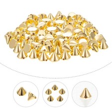 200 Pezzi Rivetti Riutilizzabili a Cono Spighe Stile Punk Dorato per Creazione Gioielli Rivet price