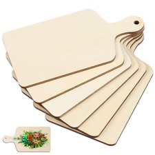 6 Pezzi Mini Vassoio in Legno per Pizza Torta Dessert Servizio Frutta Tavola Graffiti Serving Tray price