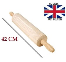 Rollino professionale in legno Chapatti Roller Maker Padella Torta 2 manici 42CM Rolling Pin price