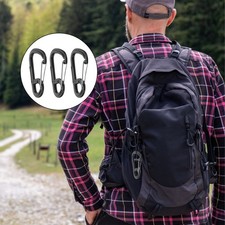 3 Pezzi Moschettone Clip in Alluminio Resistente per Attrezzatura Alpinismo Mountaineering Gear price