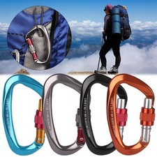 Moschettone Alluminio Qualità Gancio Chiave Master Lock Attrezzatura Arrampicata Alpinismo Mountaineering Gear price
