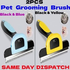 2PCS DE Strumento di Spargimento e Spazzola Toelettatura Animali Domestici per Cane Gatto/Cavalli + Peli Corti a Lunghi Pet Prodotti price