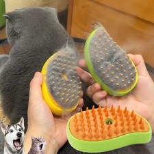 Spazzola a Vapore Elettrica per Animali Domestici 3 in 1 Spruzzatore Strumento Toelettatura per Massaggio Gatti e Cani * Pet Prodotti price
