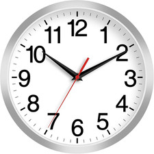 Reloj pared moderno 25 cm silenzioso sin tictac decorativo para hogar oficina Decorativo Clock price