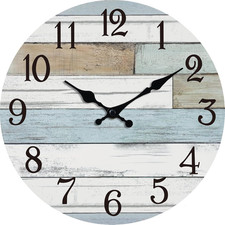 Reloj Pared 8 Pulgadas Batteria Silencioso Diseño Rustico Retrò Decorativo Decorativo Clock price
