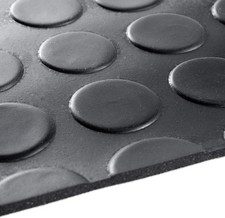 TAPPETO GOMMA NERA H120  BOLLATO SPESSORE 3 MM COPRIPAVIMENTO A METRO Zerbino price