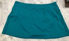 Gonna da bagno donna Lands’ End taglia 14 isola verde smeraldo slip attaccato Swimsuit price