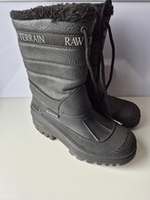 Spirale Raw Terrain - Stivali da uomo invernali da sci neve neri foderati in pile Apres UK 6 Ski Stivali price