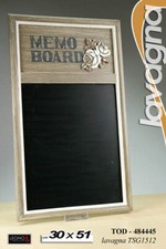LAVAGNA PARETE 51*30 cm LEGNO MEMO BOARD GRIGIO DECO ROSE PROMEMORIA TOD 484445 Parete Board price