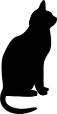 Sticker adesivi adesivo auto moto murali parete gatto gatti nero Parete Sticker price