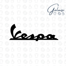 ADESIVO STICKER VESPA PIAGGIO SCRITTA PRESPAZIATO per CASCO, MOTO, BICI, PARETE Parete Sticker price