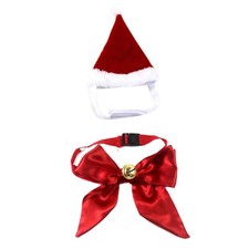 1 set cravatta cappello natalizio per animali domestici cappello fiocco cravatta set campana di Natale costumi natalizi Set Tie price