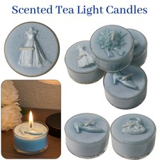 Trimming Shop Candele Profumate Tealight Blu, 2-4 Ore, Set 4-20 Decorativo Candle price