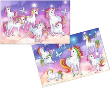 19692 - Sottomano Da Scrivania per Bambini Con Unicorno, in Cartone, 55 X 35 Cm, Sottomano da Scrivania price