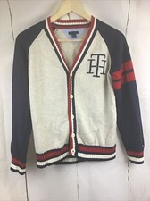 Tommy Hilfiger maglione cardigan ragazzo cotone ricamato bottoni taglia M (12/14) Maglione & Cardigan & Maglieria Ragazzo price