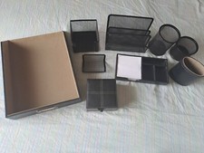 Set ufficio / scrivania 9pz. portapenne porta posta biglietti da visita notes Set Ufficio price