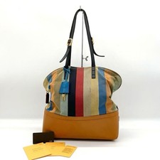 Borsa Fendi Tote Bag Righe Multicolore Oro Lucchetto Tracolla Giappone 075465 Borsa Casual Donna price
