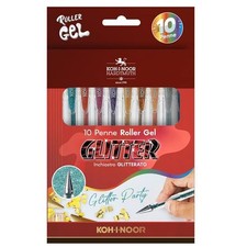 Koh-I-noor penne roller gel inchiostro glitterato 10 colori assortiti Gel Inchiostro (Roller) Penna price