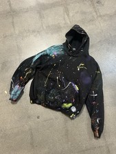 Felpa con cappuccio uomo modesta art 88 taglia large jet nera vendita al dettaglio $185 Modest Abbigliamento price